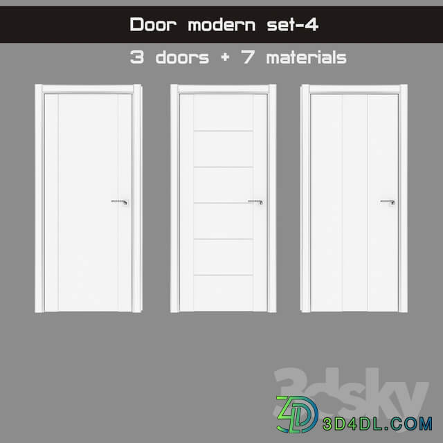 Door modern set 4