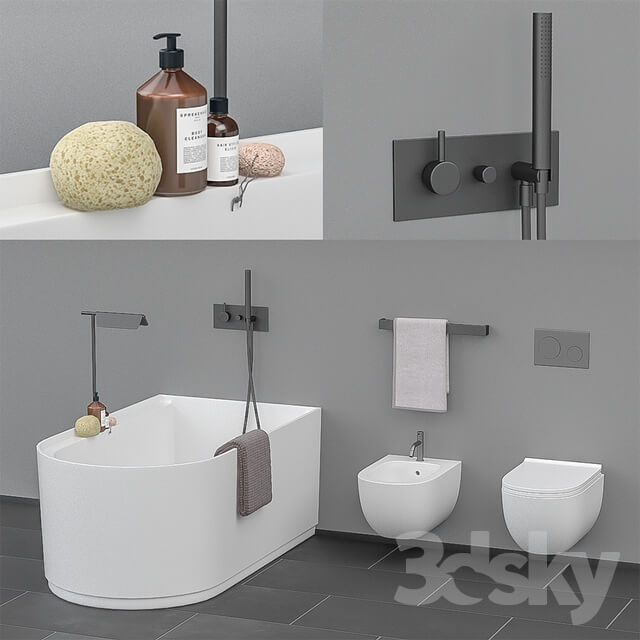 Ceramica Cielo bath set