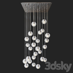 Bocci led crystal glass ball 26 designed by omer arbel in 2005 Pendant light 3D Models 