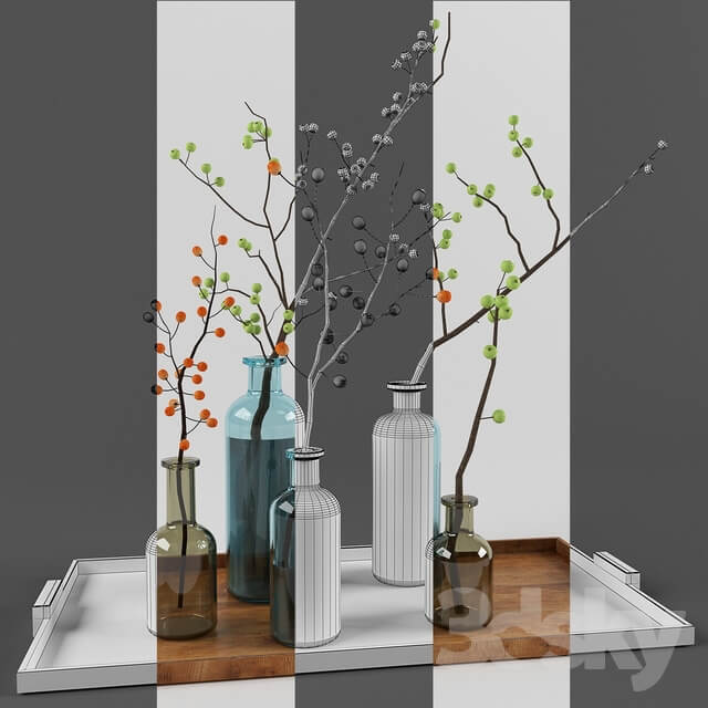 2 cherry branches