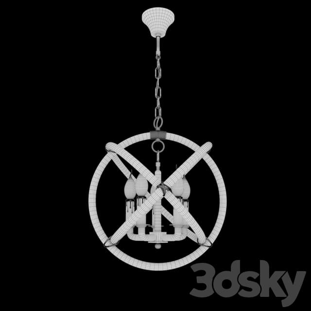 Tomshine Pendant Lights rope 5 Rope LOFT1194 5 Pendant light 3D Models