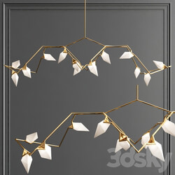 Bec Brittain Seed Gold Pendant light 3D Models 