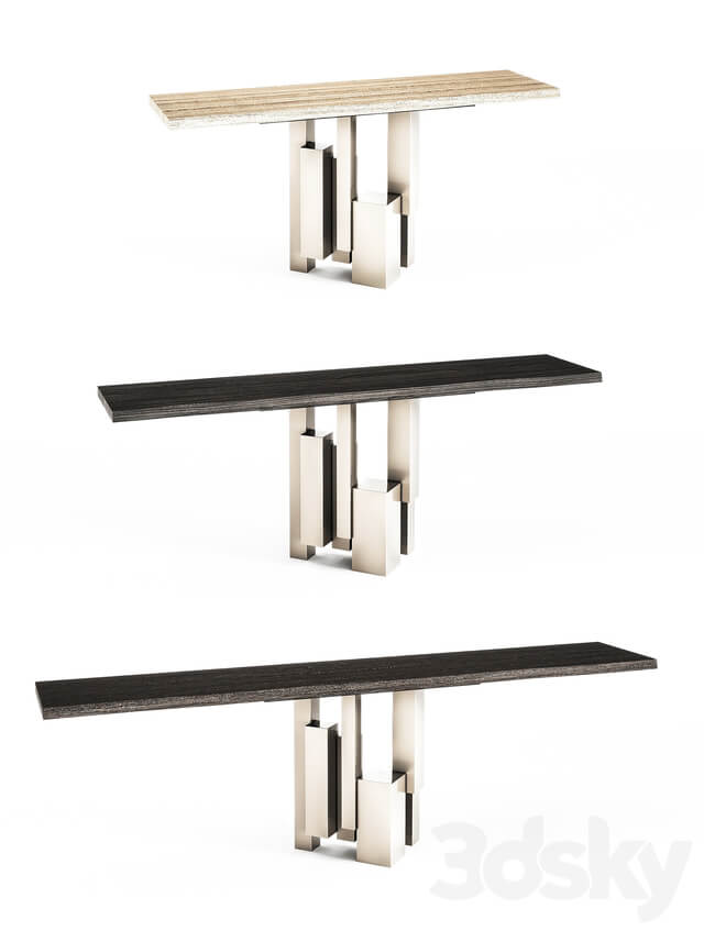 Cattelan Italia Consoles Skyline Mirror Emerald 3D Models