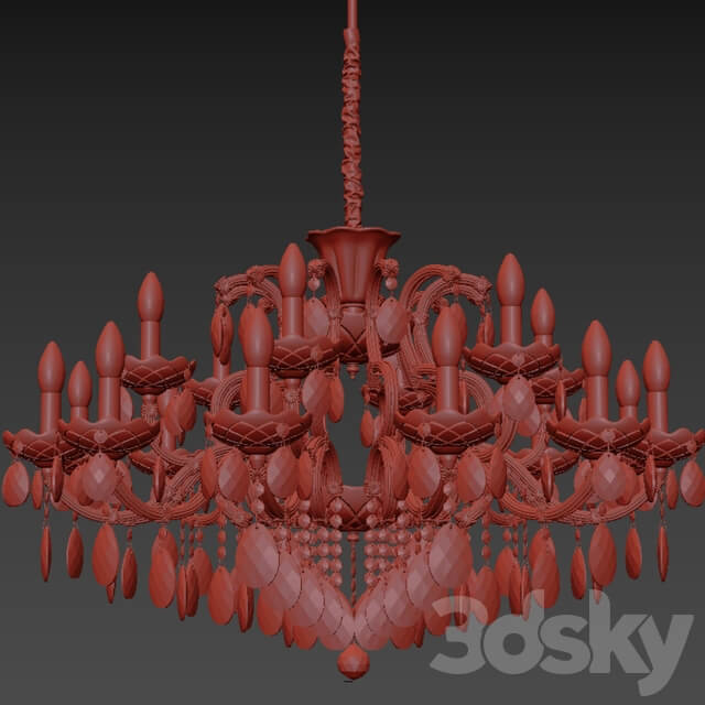 Chandelier Mirabella E 1.1.18.600 G Pendant light 3D Models