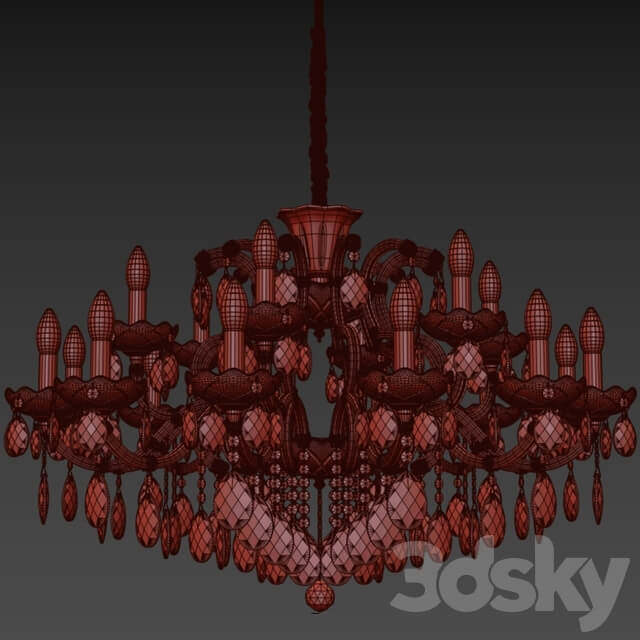 Chandelier Mirabella E 1.1.18.600 G Pendant light 3D Models