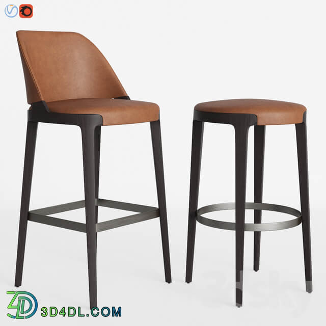 Potocco Velis barstool Round counterstool