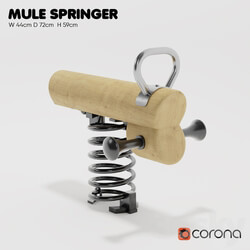 KOMPAN. Spring swing Single spring 3D Models 
