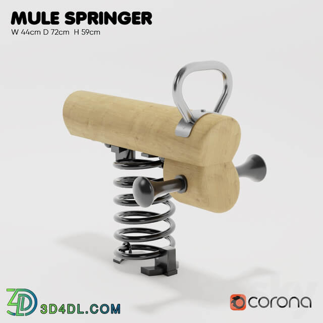 KOMPAN. Spring swing Single spring 3D Models