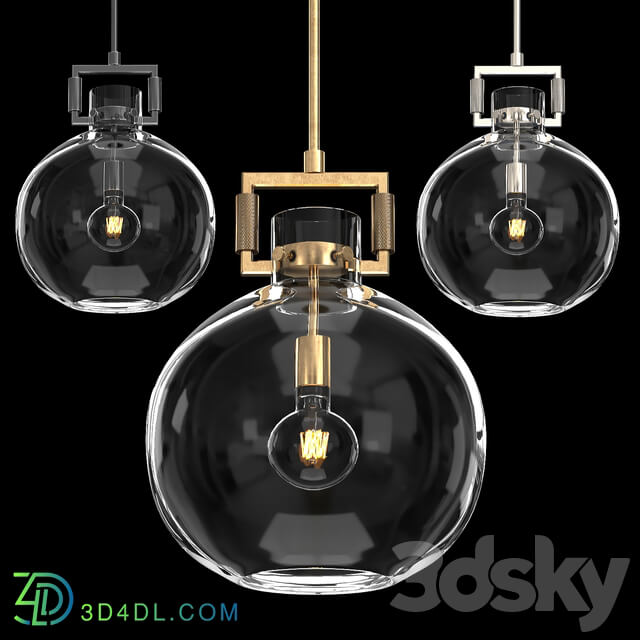 MACHINIST GLASS GLOBE PENDANT Pendant light 3D Models