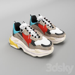 balenciaga triple s 01 Footwear 3D Models 