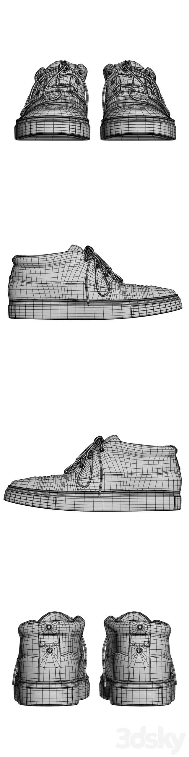 Blauer usa shoes Footwear 3D Models