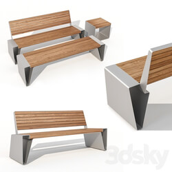 Bench street Adanat Vladivostok 3D Models 