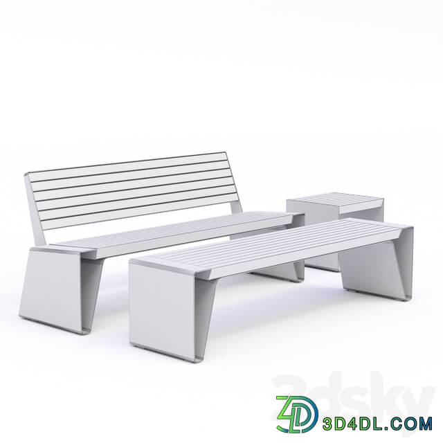 Bench street Adanat Vladivostok 3D Models