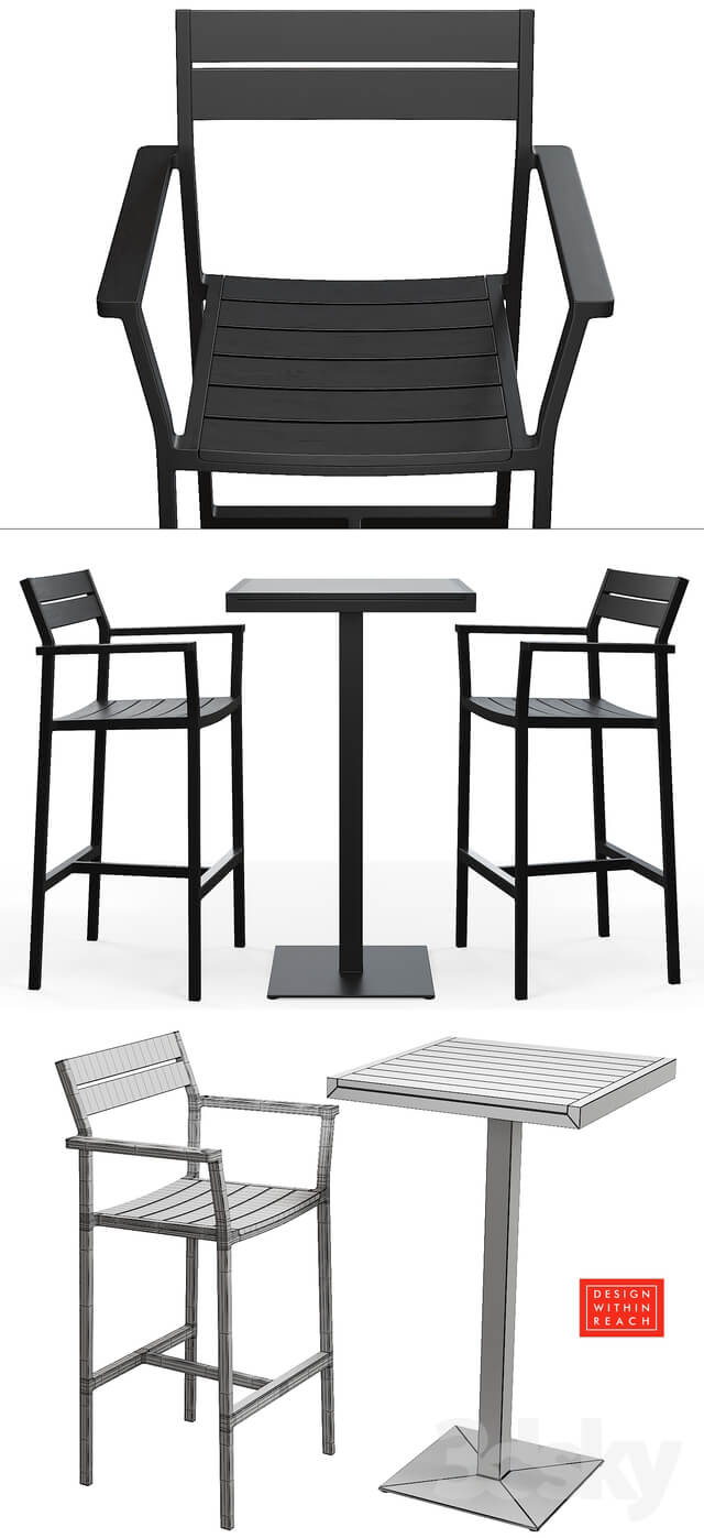 Table Chair Design Within Reach Eos Bar Stool and Bar Height Table