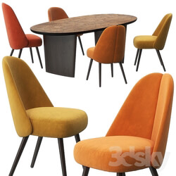 Table Chair Identities chairs patchwork table by Roche Bobois 