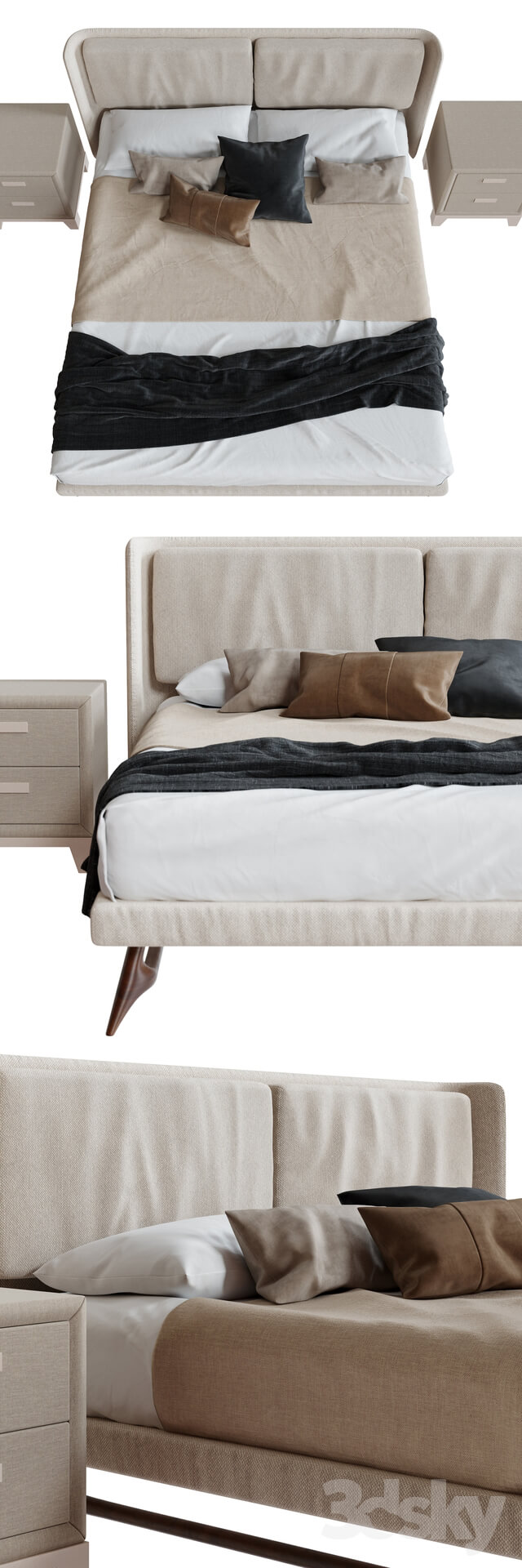 Bed Bolzan Kate Sottile