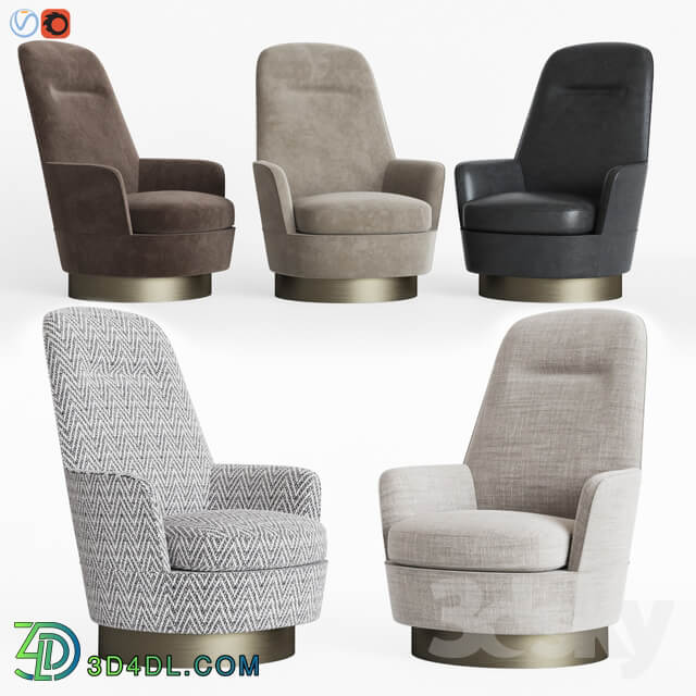 Minotti Jacques Bergere Armchair Fixed