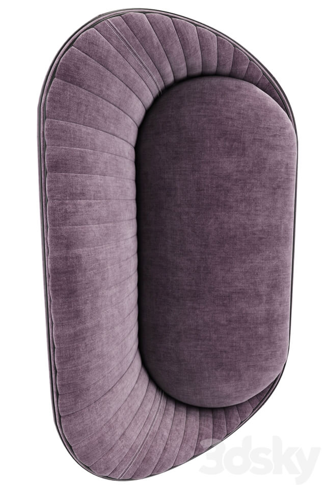 Ether Padded Strip Sofa With Pillow