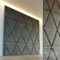 Decorative wall. Soft panel. 34 