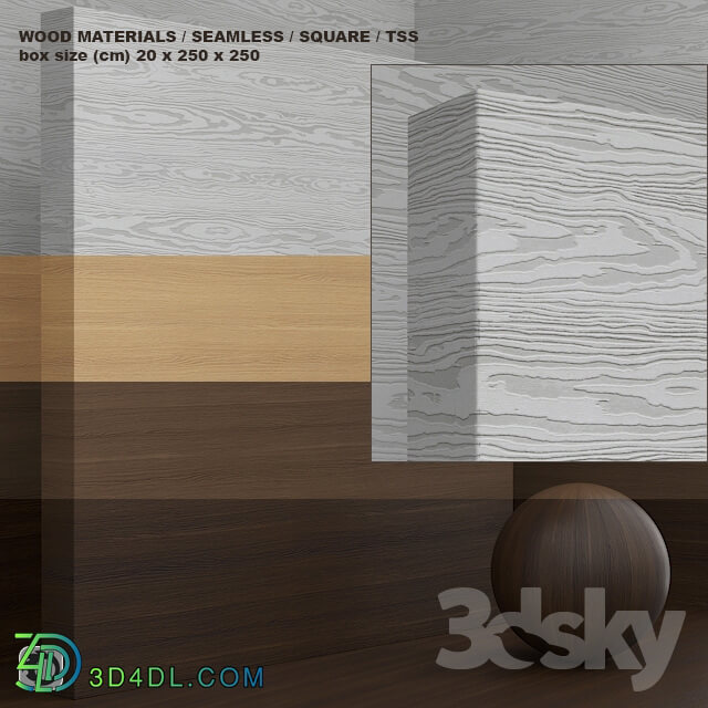 Material wood TSS plate CLEAF seamless set 57