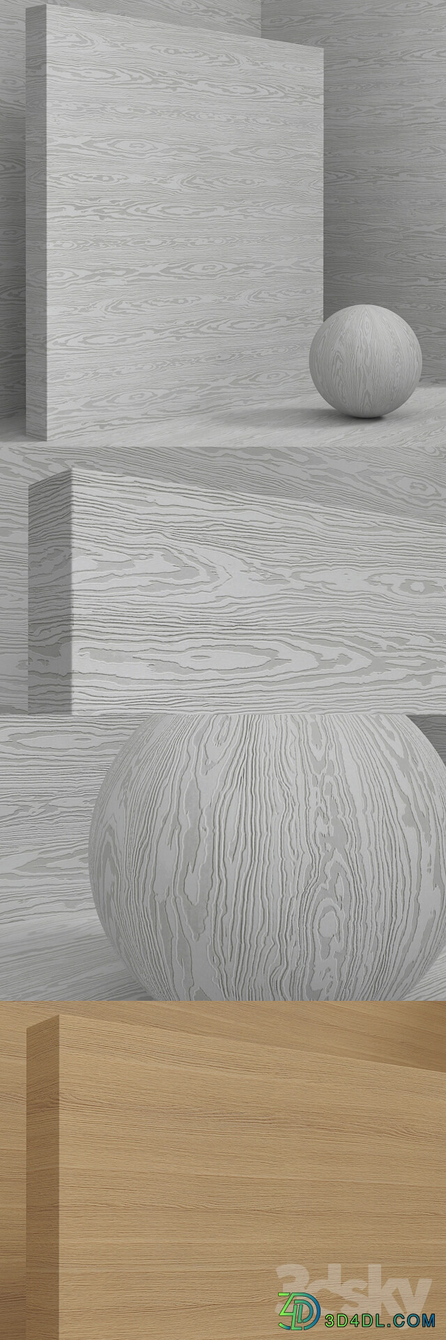 Material wood TSS plate CLEAF seamless set 57