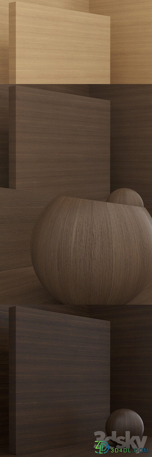 Material wood TSS plate CLEAF seamless set 57