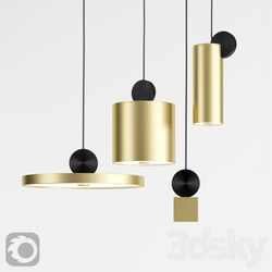 Lampatron sheen chandelier Pendant light 3D Models 