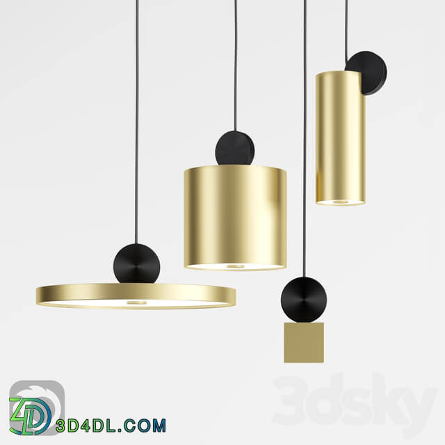 Lampatron sheen chandelier Pendant light 3D Models