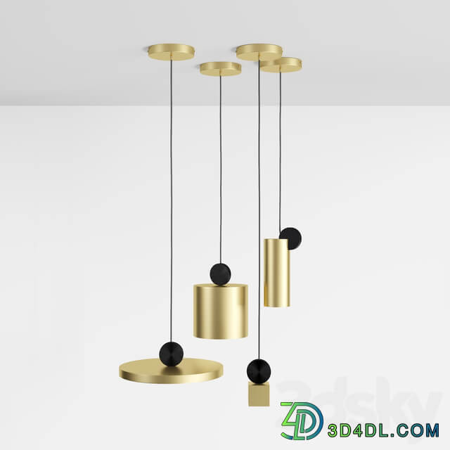 Lampatron sheen chandelier Pendant light 3D Models