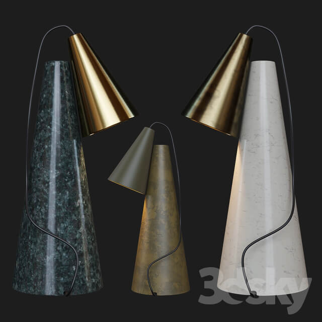 38 copper table lamp