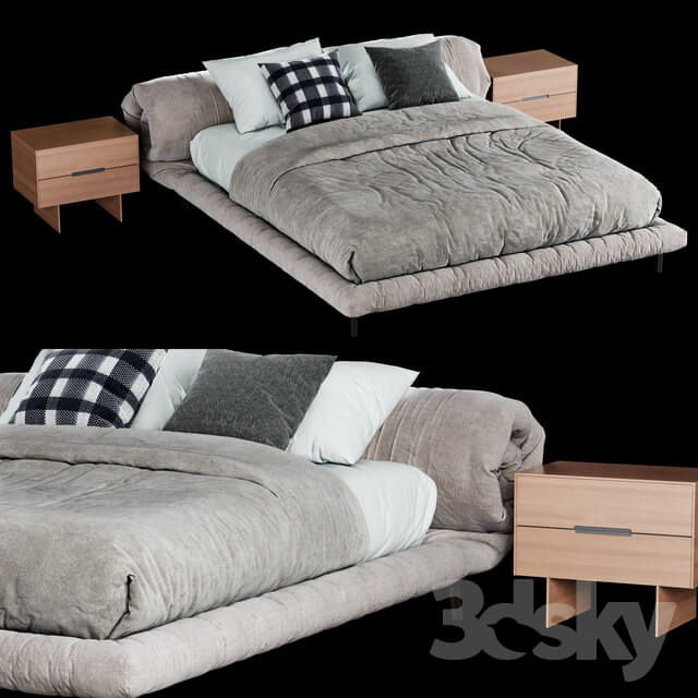 Bed bonaldo blanket