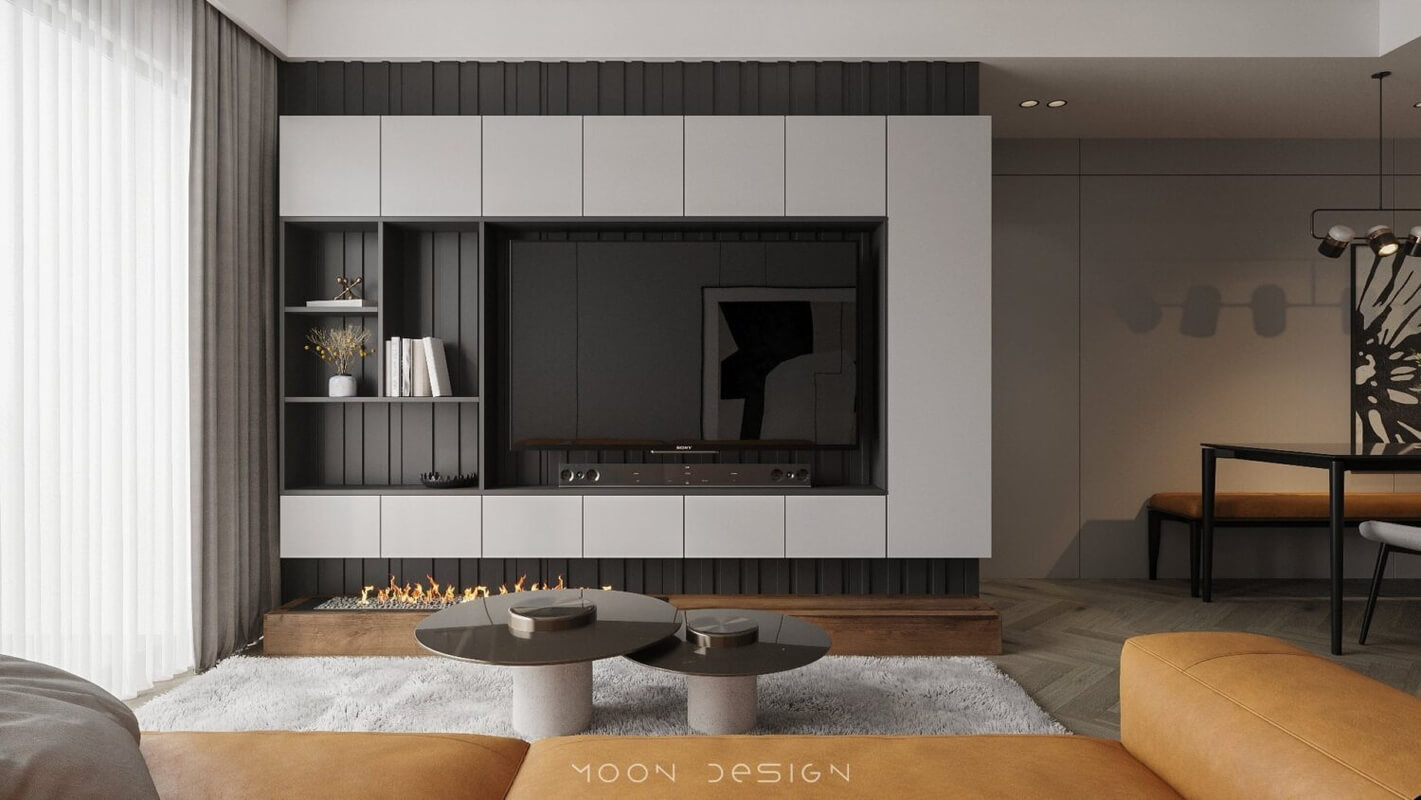  3D Living Room Interior by Dao Phuong