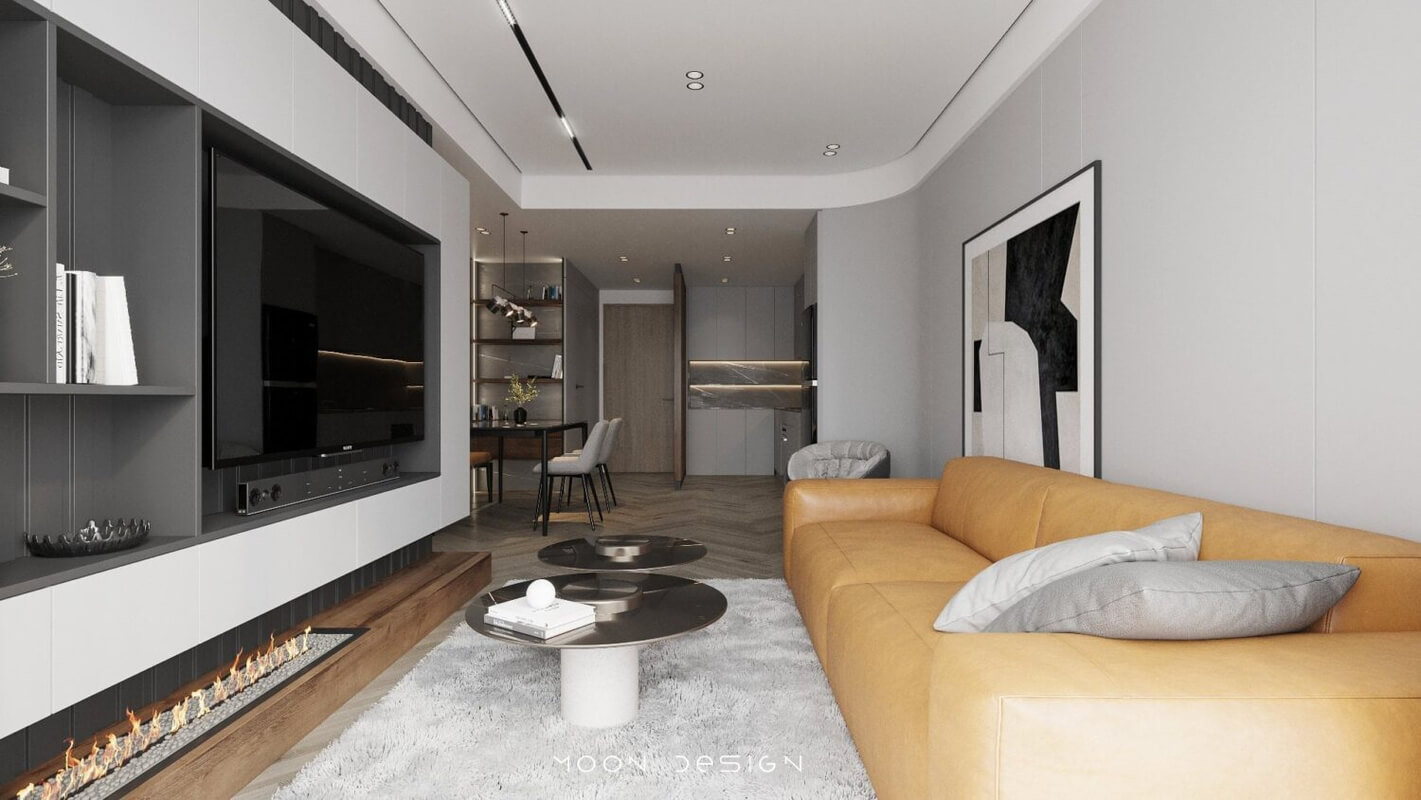  3D Living Room Interior by Dao Phuong