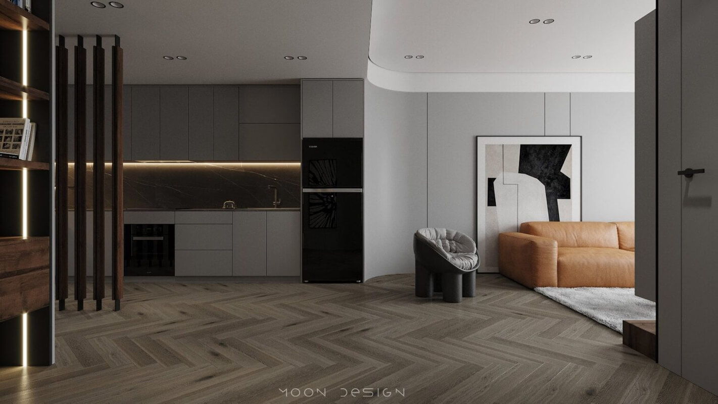  3D Living Room Interior by Dao Phuong