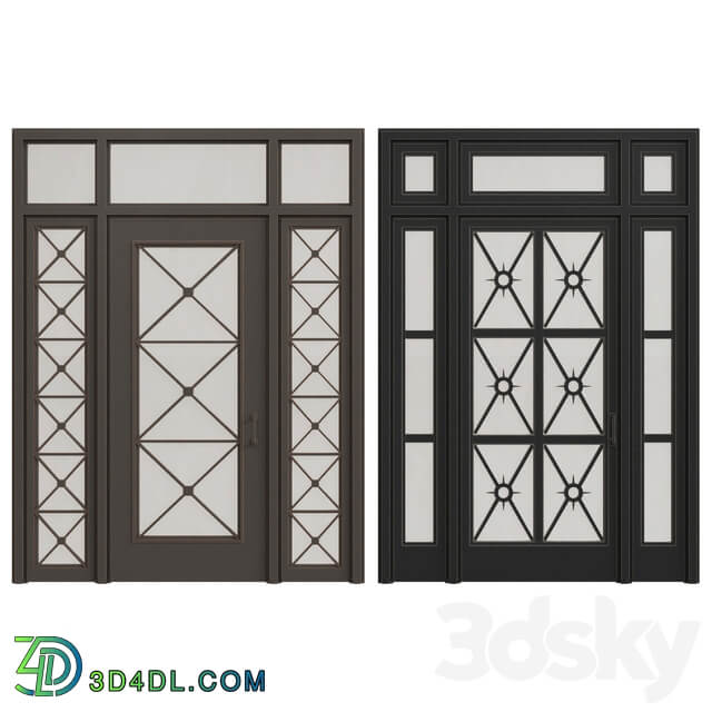 Classic entrance doors 3D Models