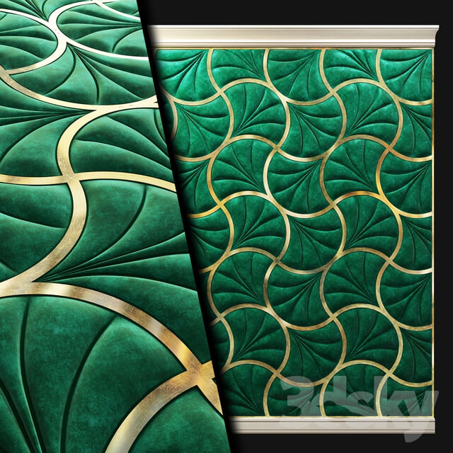 The soft decorative panel for walls.