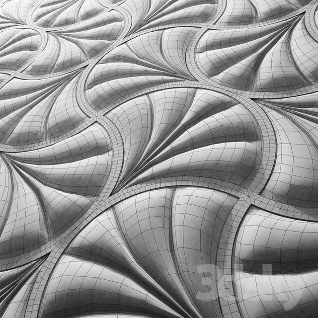 The soft decorative panel for walls.