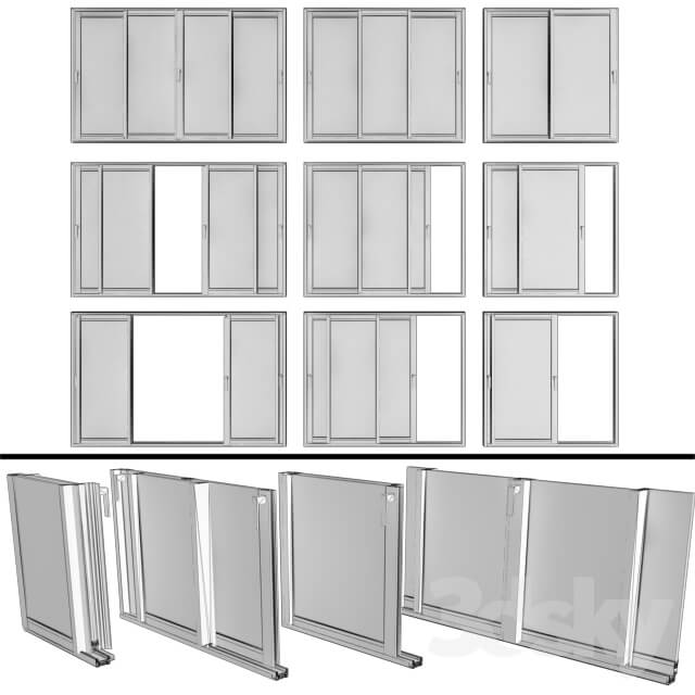 Sliding Stained Glass Aluminum Windows Sliding Stained Glass Aluminum Windows