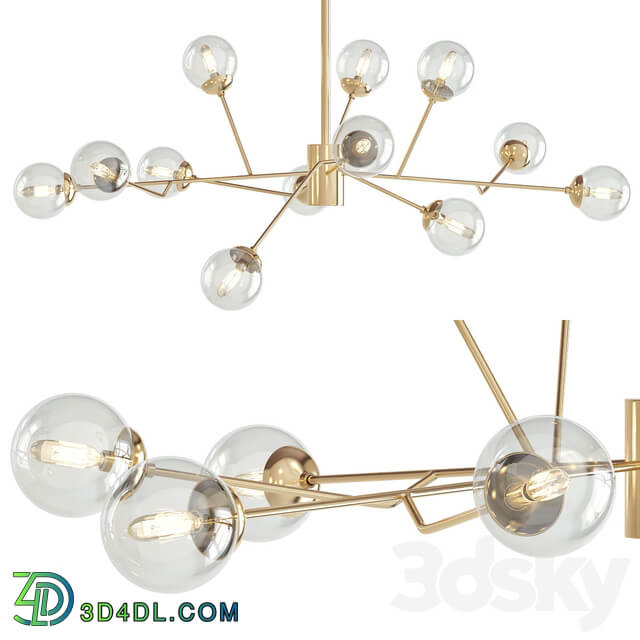 Dallas chandelier Pendant light 3D Models