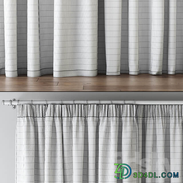 Hovering Velvet Tape Curtains with Tulle