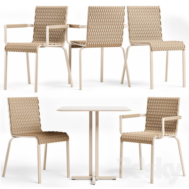 Table Chair Roberti Rattan Key West Chairs Table