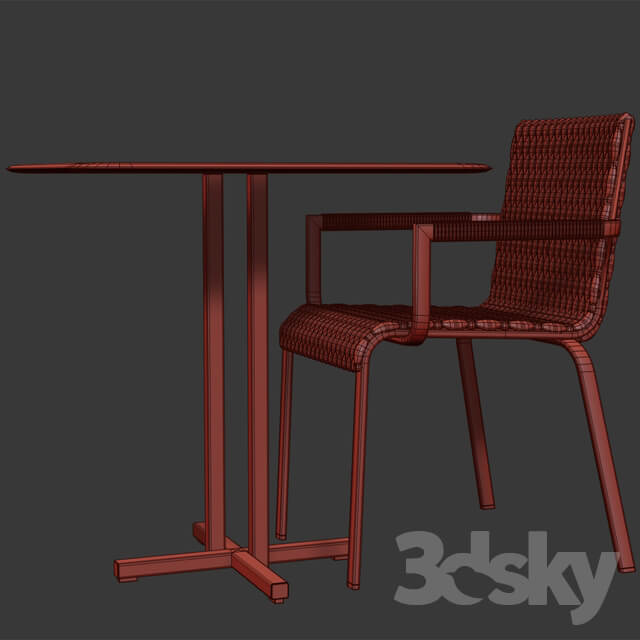 Table Chair Roberti Rattan Key West Chairs Table