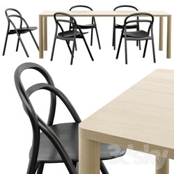 Table Chair Hem Udon Chair and Log Tables 