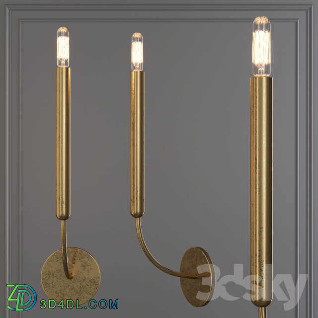 Restoration Hardware QUENOUILLES SINGLE SCONCE Brass