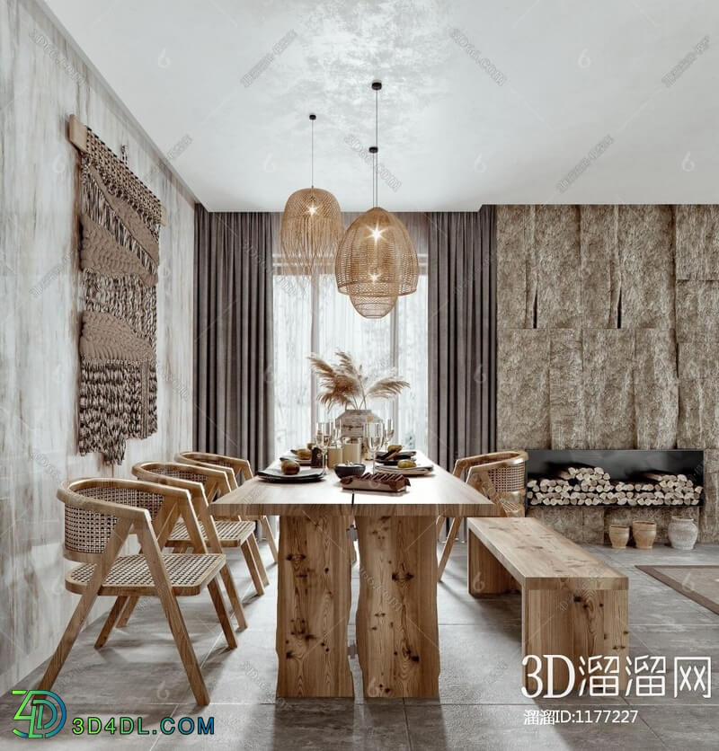 3D Interior Scenes File 3dsmax Model Dining Room 28 By Kha Vi