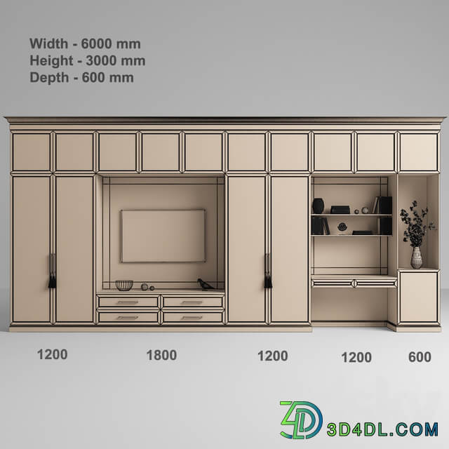 Furniture composition 49 3D Models