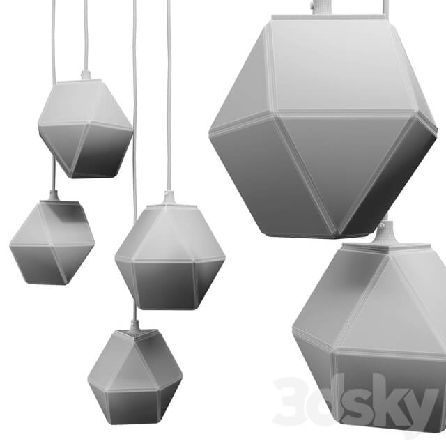 HELIOLITE hanging lamp Pendant light 3D Models