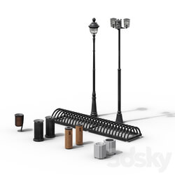 Set of improvement elements N1 3D Models 