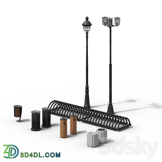 Set of improvement elements N1 3D Models