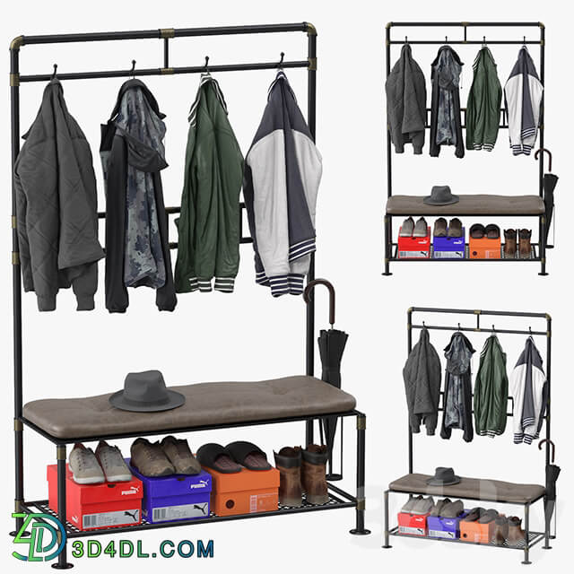 Cedric hall tree Clothes 3D Models